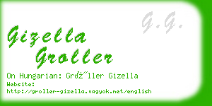 gizella groller business card